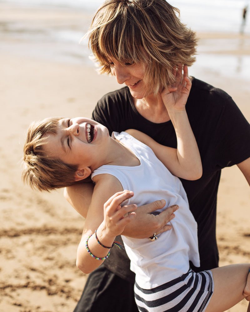 fotos niños en exterior en bizkaia - Fotografia en Familia en Exteriores