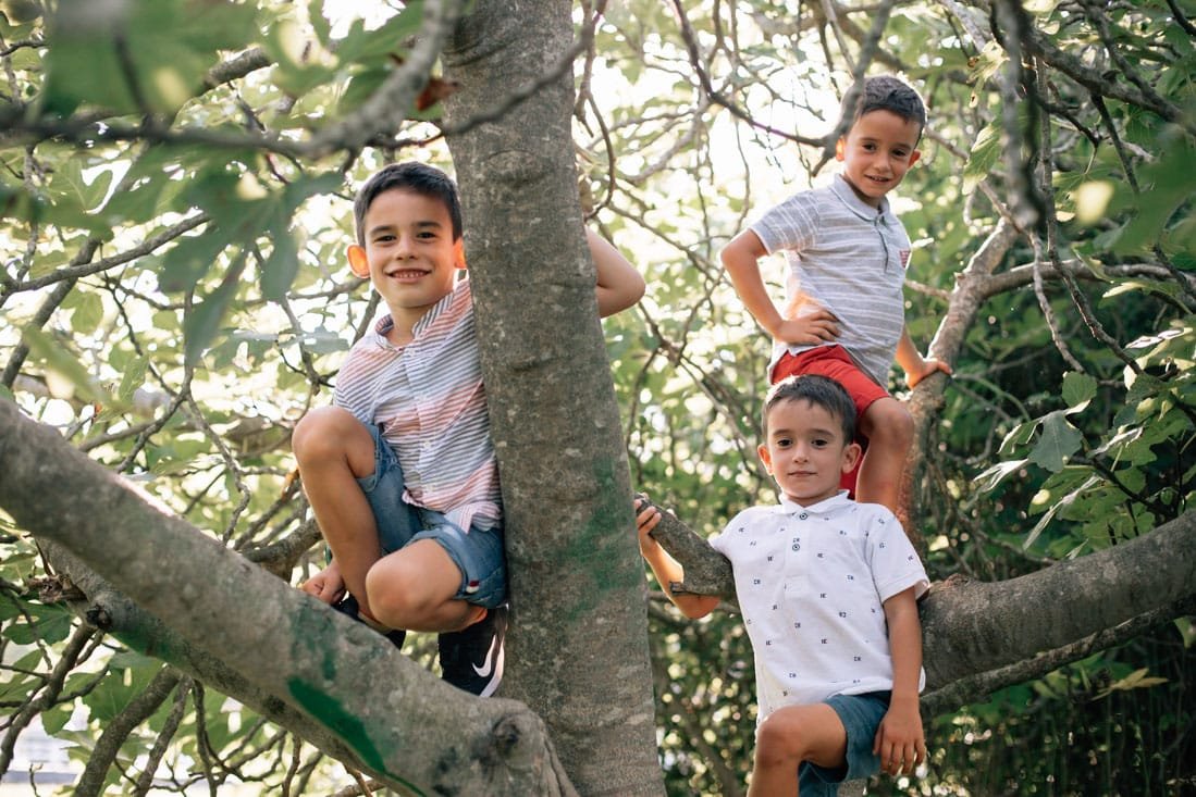 Fotografía infantil en exteriores Bakio
