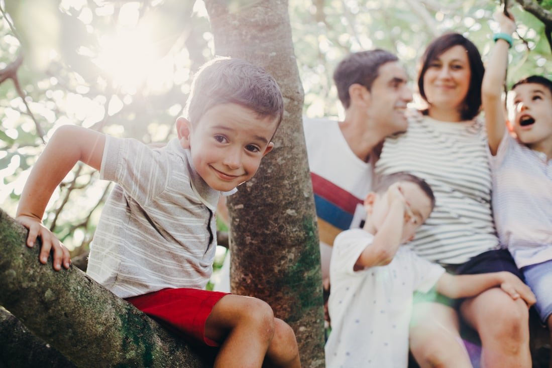 Fotografía de familia en Bakio