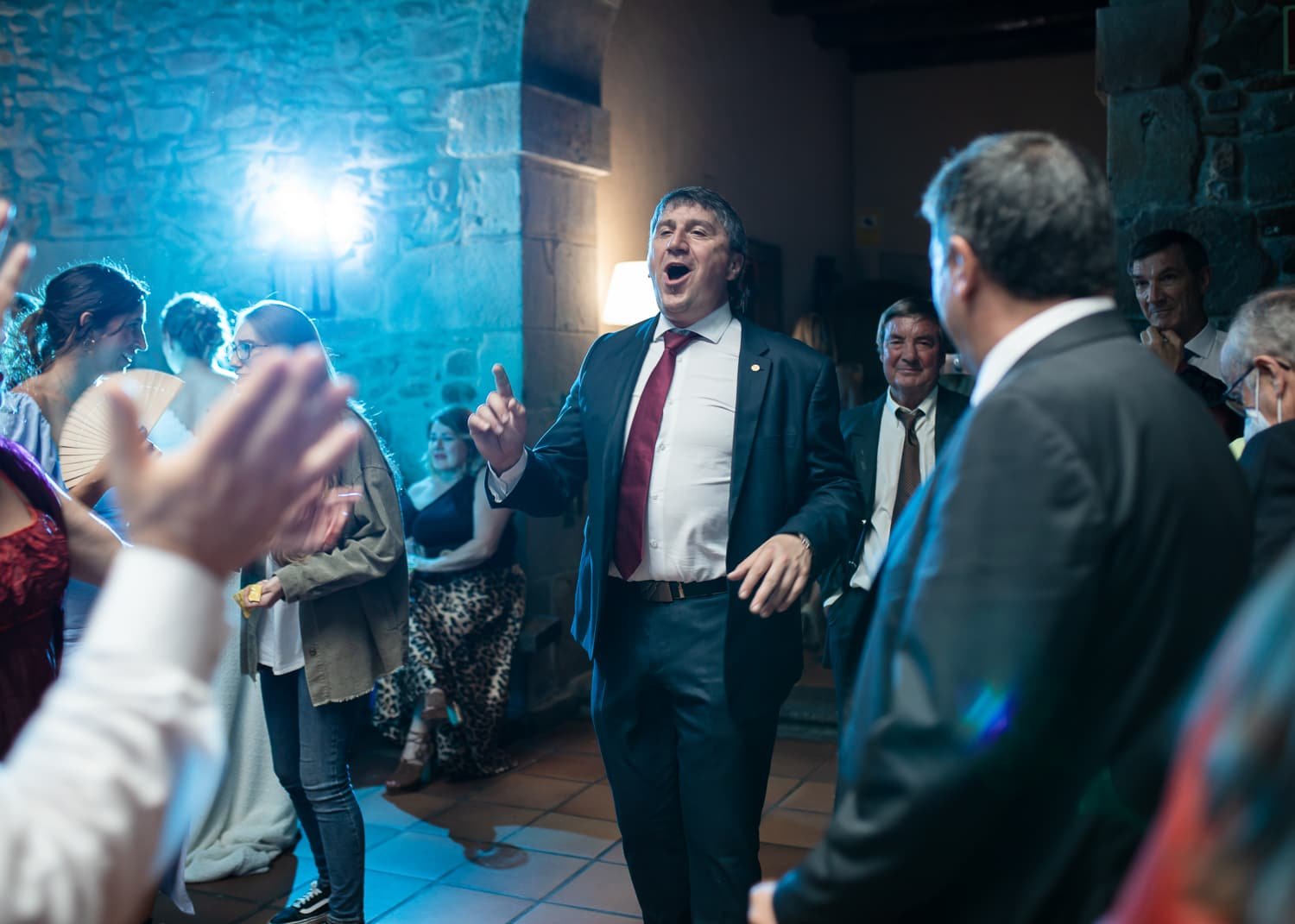 Invitados de boda en convento san roque Balmaseda